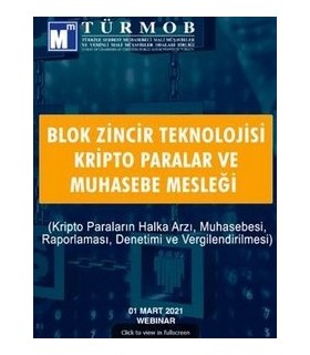 Webinar Blokzincir Teknolojisi Kripto Paralar ve Muhasebe Mesleği