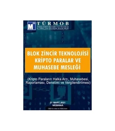 Webinar Blokzincir Teknolojisi Kripto Paralar ve Muhasebe Mesleği